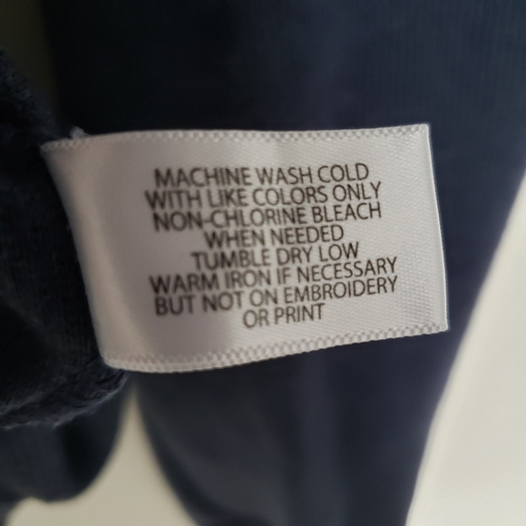 US Polo Association 1/4 Zip Henley Long Sleeve Shirt Mens Size Small Navy Blue - Picture 7 of 8